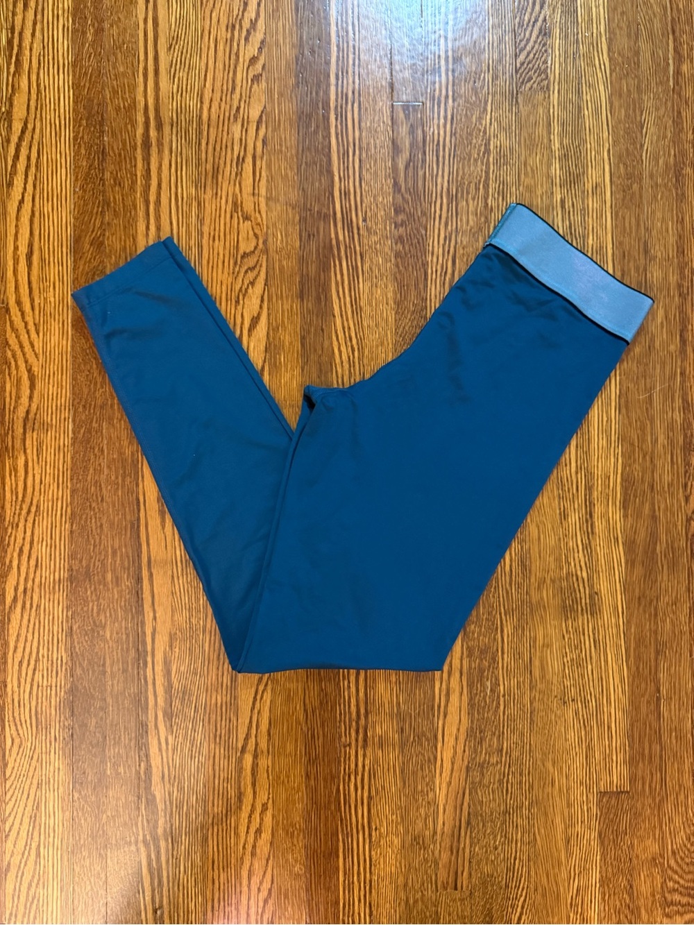 Nike Pro Dri-FIT Teal Blue Graphic Stripe Training Leggings Size M